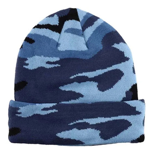 Beanies unisexes camouflage les plus vendus, logo personnalisé, vêtements d'hiver, bonnets unisexes fabriqués au Pakistan, service OEM - Product Image 1