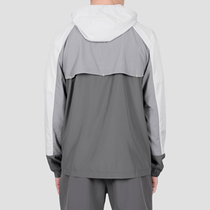 Chaqueta Cortavientos Ligera Unisex de Nailon con Capucha, Cremallera, Estampado Informal, para Uso en Exteriores, Verano, Conjunto Corto para Hombre - Product Image 3