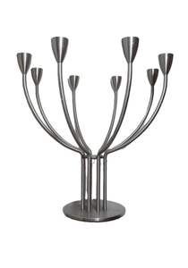 เชิงเทียนโลหะหรูหราสำหรับพิธีในสวนที่มีการตกแต่งโบราณและสไตล์ศิลปะสำหรับการตกแต่งกลางแจ้งที่โรแมนติก - Product Image 5