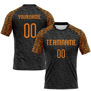 Uniforme de Voleibol Sublimado con Estampado Animal Naranja y Negro, Diseño Nuevo, Personalizado, Ajuste Compresivo, Ropa de Voleibol para Hombre, Venta al Por Mayor - Product Image 2