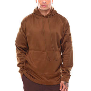 เสื้อมีฮู้ดผ้าฝ้ายย้อมสีธรรมดาโอเวอร์ไซส์เป็นมิตรกับสิ่งแวดล้อมสำหรับผู้ชายผู้หญิงเสื้อกันหนาวสวมหัวผ้าฟลีซอบอุ่นขายส่งโลโก้กำหนดเอง - Product Image 3