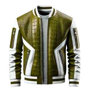 Veste de moto en cuir de peau de vache d'hiver pour hommes directe d'usine avec capuche et col montant tissu léger décoratif grande valeur! - Product Image 4