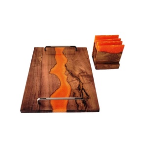 Handmade Wooden and resin coaster Tray with Use As Jewelry <b>Holder</b> Wood Serving <b>Key</b> Bathroom Organizer Table Decorative - Product Image 4