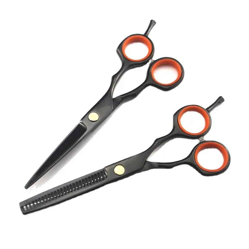 Wholesale Price New OEM orange screw 6.0 inch Hairdressing Scissors Barber Hair Cutting Kit