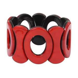 Pulseras acrílicas de gran tamaño hechas a mano para mujer, brazaletes de resina de estilo Ángel colorido, regalos de joyería únicos a granel - Product Image 3