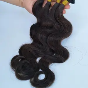 Extensão de cabelo humano I-Tip Body Wave 18 polegadas não processado 100% virgem cru cabelo vietnamita I-Tip Extensão de cabelo Queratina pré-ligada