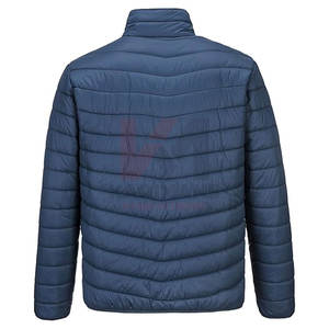 Vente en gros Veste matelassée homme personnalisée Manteau d'hiver léger résistant à l'eau Voyage ski Extérieur Veste matelassée Poches zippées - Product Image 2