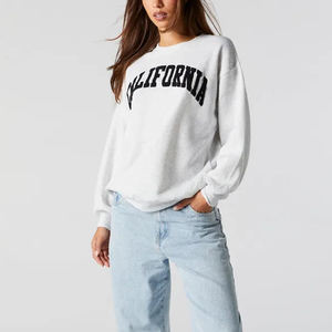 High Quality Breathable Women's Chenille Embroidery Sweatshirt Custom Logo for Winter - Product Image 6