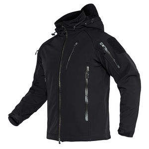 Veste coupe-vent à capuche unisexe imperméable respirante pour la course à pied en plein air entraînement design softshell conçue pour les vêtements actifs toutes saisons - Product Image 3