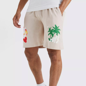 Nouveauté 2026 Short de sport personnalisé en molleton bouclette 100% coton, respirant, séchage rapide, avec logo personnalisé, couleur unie, style Hip Hop, coupe douce pour la gym - Product Image 2