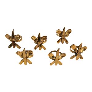 Soporte de anillo de servilleta de Metal personalizable moderno Flores únicas Nueva forma Ultimate New Home Party Comedor Decoración de mesa - Product Image 5