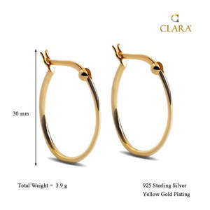 Pendientes de Aro y Colgantes de Plata de Ley 925 para Mujer y Niña, Chapados en Oro, con Forma de Gota de Agua y Flor, con Detalles de Perlas - Product Image 3