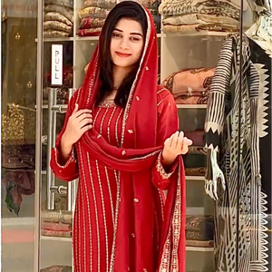 Trajes étnicos Salwar Kameez precisos para damas paquistaníes e indias, recién llegados en materiales de césped de primera calidad, personalizables para adultos - Product Image 5