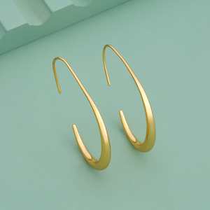 Gold Plated Pearl Hoop <b>Earrings</b> for Religious Occasions - Product Image 1