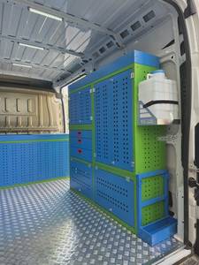 Kit de rangement professionnel pour l'intérieur des fourgons |   Armoires et étagères de rangement pour fourgonnettes, design modulaire et universel, ensemble droit et gauche - Product Image 2