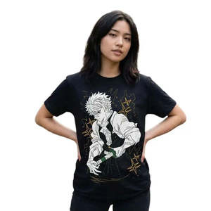 Costume de cosplay Demon Slayer Sanemi Shinazugawa : Haut, cape et short – Vêtements d'anime avec caractéristiques animales uniques pour la décoration - Product Image 2