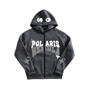2025 Streetwear unisexe personnalisé sans ourlet sweat à capuche bouffée impression pantalons de survêtement évasés et ensembles de sweat à capuche fabricant Baggy survêtements - Product Image 2
