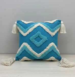 Fundas de Cojín Hechas a Mano |   Fundas de Almohada Texturizadas para Decoración Boho y Moderna, Cojines Cuadrados de Algodón Suave para Sofá - Product Image 3