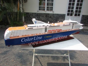 COLOR MAGIC 180CM Modèle Oceanliner en bois de haute qualité fabriqué au Vietnam peint avec technique - Product Image 5