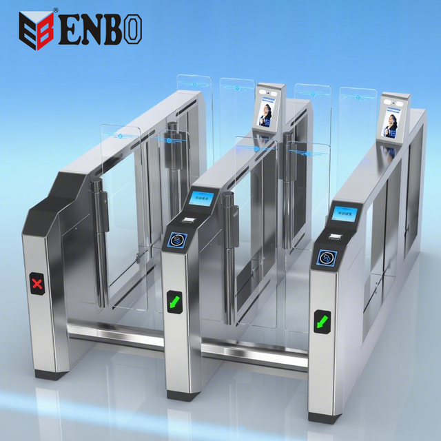 Ab Door High Speed Gate for Airport Custom Two Door Turnstile with Passport Identity Qr Code Reader Access Control