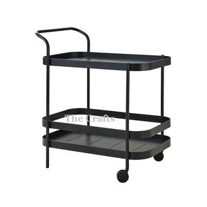 Chariot de service de forme ovale fait à la main pour ustensiles de cuisine - Product Image 5