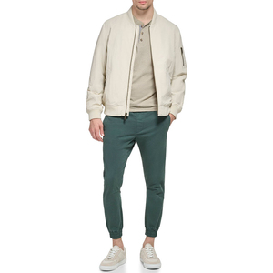 Chaqueta de bombardero de talla grande personalizada para hombre, chaqueta informal de Safari de alta calidad con cuello levantado hecha en Pakistán al por mayor - Product Image 3