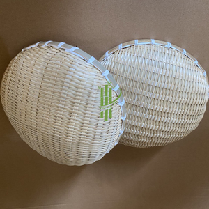 Paniers artisanaux en bambou de différentes tailles pour le rangement et l'organisation - Product Image 3