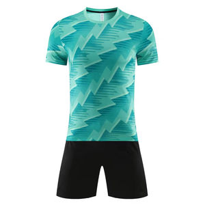 Barato cómodo 100% poliéster secado rápido transpirable entrenamiento fútbol kit conjuntos de uniformes de fútbol - Product Image 4