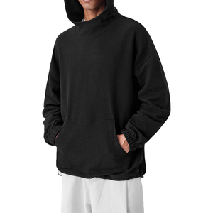 Nouveau design 2025 – Sweats à capuche amples pour hommes avec épaules tombantes, 100 % coton pur de haute qualité, logo personnalisé, motif uni automne, imperméables - Product Image 5