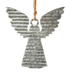 Ange en métal suspendus ornements de Noël arbre vacances Figurines décoratives festives faites à la main fête à la maison cadeaux saisonniers - Product Image 1