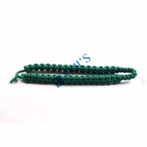 Cordón de hombro verde de doble hebra al por mayor con cordón de aiguillette cómodo de Punta dorada - Product Image 2