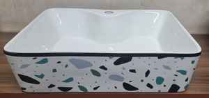 อ่างล้างหน้าบนโต๊ะสำหรับโรงแรมห้องน้ำวิลล่าดีไซน์พิเศษจากผู้ผลิตอินเดีย - Product Image 3