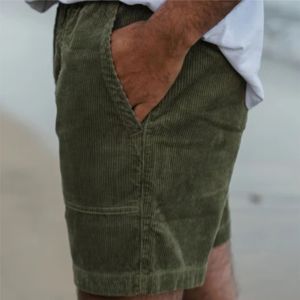 Pantalones cortos casuales para hombre con cordón y bolsillos suaves y duraderos ideales para uso diario y trajes de verano - Product Image 5