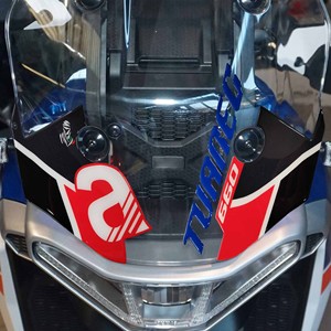 Adesivi protettore parabrezza moto 3D Aprilia Tuareg 660 podio segni compatibili - Product Image 2