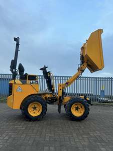 รถตักล้อยาง JCB 1T-1 มินิ ดีเซล สีเหลือง มือสอง สภาพดี พร้อมบุ้งกี๋ยกสูง - Product Image 6