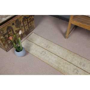 1.4x6.9 ft Turkish Vintage <b>Rug</b>, <b>Runner</b> <b>Rug</b>, Brown Animal Print <b>Rug</b> - Product Image 5