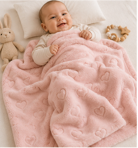 Extra Soft Baby Welsoft Blanket Plush Warm Cozy Embossed Fleece Newborn Stroller Throw Blankets Direct Manufacturer From Turkey - Product Image 2