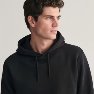 2025 Nueva Sudadera con capucha de patrón sólido atlético para hombres en ropa de calle moda 100% algodón con capucha cuello XL tamaño para la temporada de otoño - Product Image 5