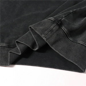 Hommes Oversize Mineral Surdimensionné 2025 Vintage Acid Grey Stone Wash Hommes Washed Sweats à capuche personnalisés - Product Image 6