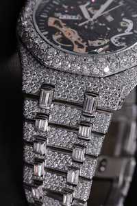 Reloj Mecánico Analógico de Lujo Unisex, Moissanite Iced Completo, Diamante de Acero Inoxidable Premium, Resistente al Agua, Recién Llegado - Product Image 2