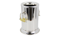 Glacette en métal argenté Sheffield, fabrication italienne, capacité 1 L, design moderne, pour table, mariages, collection Famille Royale