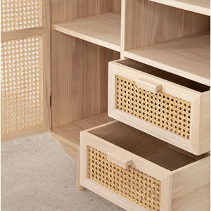 Moderno Natural Ratán Madera Gabinete Aparador Hogar Oficina Dormitorio Vietnam Hecho a mano Muebles para el hogar Sala de estar - Product Image 3