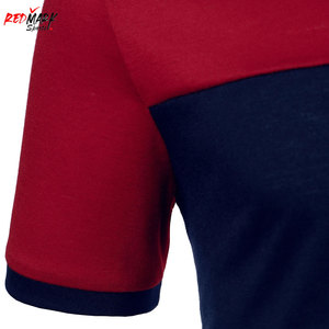 100% algodón Palin para hombre Polo camisa nuevo diseño sólido Casual contraste Color pantalones cortos manga alta calidad transpirable antiarrugas - Product Image 6