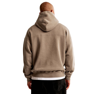 Sudadera con Capucha Personalizada de Invierno ODM, Estilo Hip Hop Urbano, Hombros Caídos, Forro Polar, Diseño Gráfico - Product Image 2