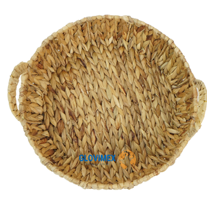 Organizador de almacenamiento de jacinto de agua de la mejor colección, cesta de almacenamiento, decoración de muebles de habitación tejida a mano duradera - Product Image 1