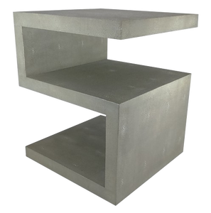 Elegante Mesa de Centro Clásica de MDF con Diseño de Piel de Reojo Sintética, 2 Estantes de Almacenamiento, Mesa Auxiliar Moderna para Decoración de Sala de Estar, Modelo DPC 085B - Product Image 3