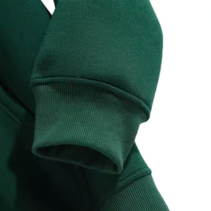 Sudadera personalizada de lana con capucha Heavy Spring para hombre, sudadera con cremallera, Color sólido, 100% algodón, cordón, impresión Digital para invierno - Product Image 5