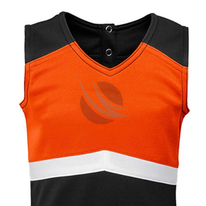 ชุดเชียร์ลีดเดอร์ชุดเชียร์ลีดเดอร์ของเด็กผู้หญิงผู้ใหญ่แขนกุดผ้าสแปนเด็กซ์ออกแบบได้ตามต้องการ - Product Image 6