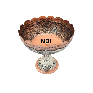 Frutero de Metal de diseño martillado Acabado de cobre Servidor de frutas de forma personalizada - Product Image 5