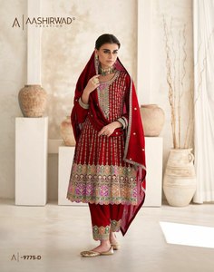 Costume Salwar traditionnel indien exclusif en soie avec rayonne de qualité supérieure du designer Dupatta à bon prix - Product Image 3